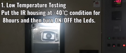 low and high temperature testing of PC housing